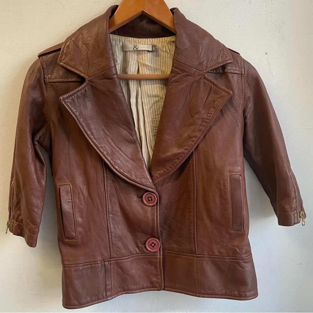 Mike & Chris Brown Leather Jacket